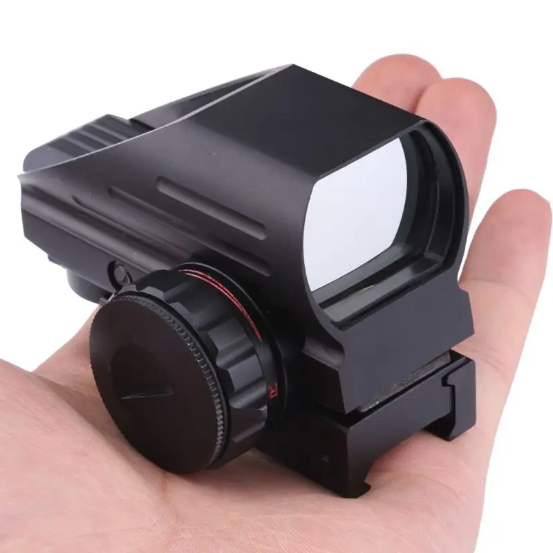 

4 Reticle Hunting Rail Mount Riflescopes Holographic Projected Dot Sight Scope Tactical Reflex Red/Green Laser Airgun Rifle