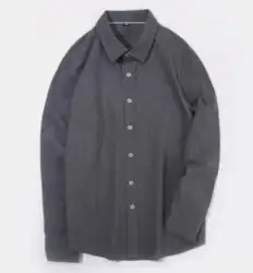 Осенняя Мужская винтажная хлопковая рубашка с длинными рукавами хлопковая одежда шерстяная Молодежная Повседневная рубашка BX-50