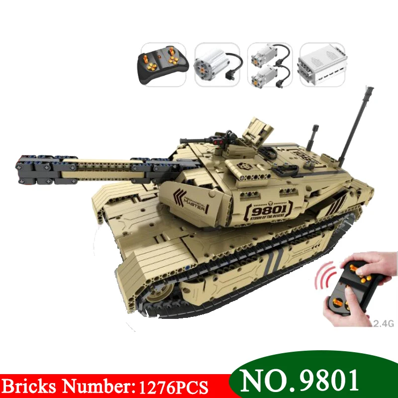 AIBOULLY 9801 военный пульт дистанционного управления RC M1A2 основной боевой танк
