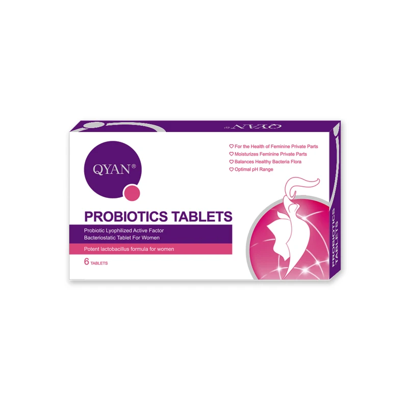 Women's External Use Raw Probiotic 3-strains True 10 Million CUF/g For Improve Feminine Vaginal Health Flora Balance-6 Tablets