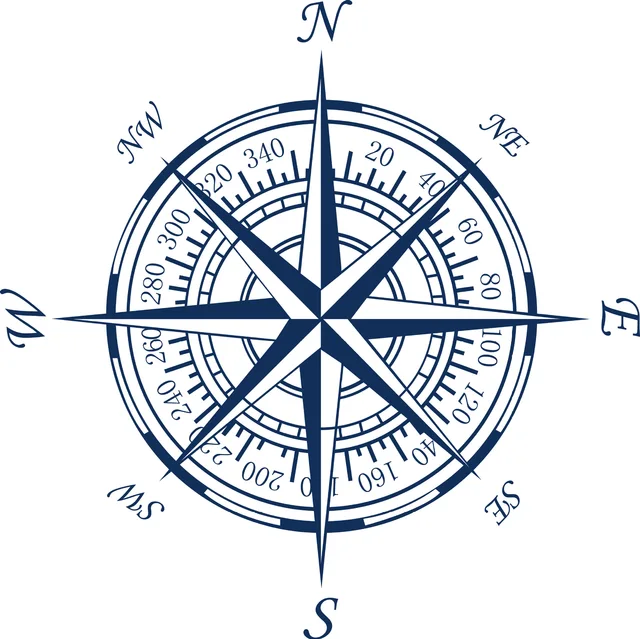 Kompass seekompass rose wandkunst aufkleber decals startseite diy