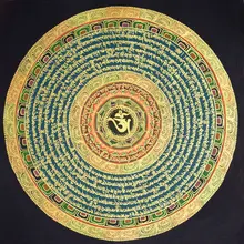 Chinese style Tibetan hand painted Tangka decorative painting Tangka Nepal mandala Corridor painting