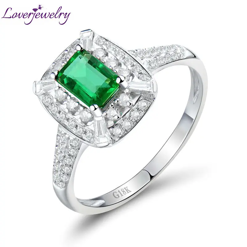 bague or blanc avec emeraude bague or blanc avec emeraude