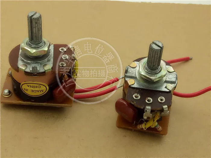 2pcs Speed governor Dimming plate B500K rotary potentiometer 220V 300W