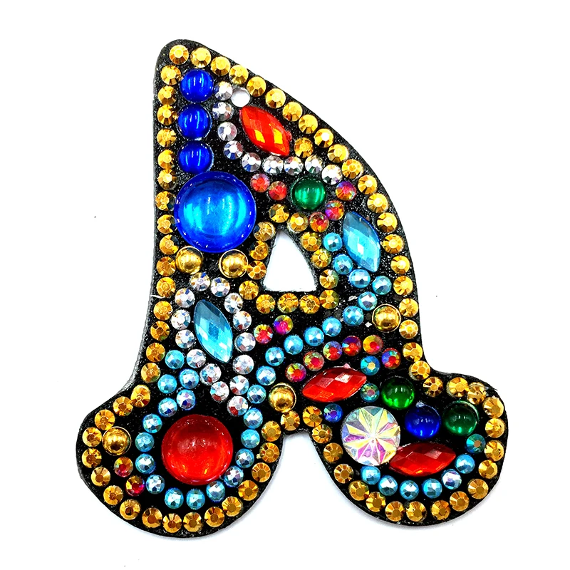 A-Z брелок Алмазная картина буквы DIY Алмазный брелок для ключей Вышивка крестом женская сумка украшение на ключи с цепочкой