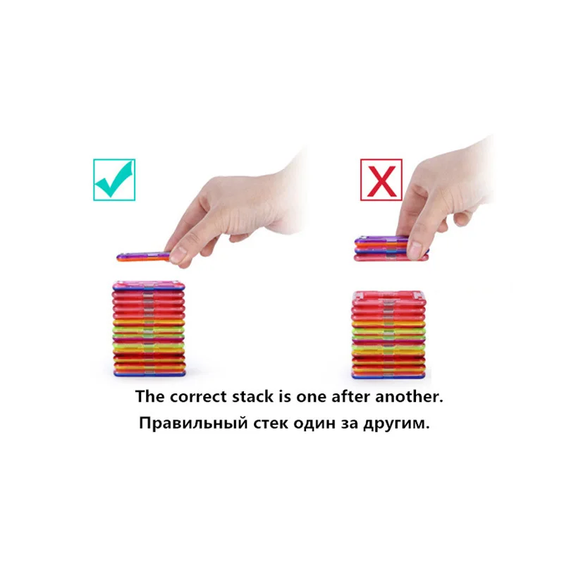 Vavis тови 58 шт. большой конструктор здания Дети образования DIY магнитных блоков