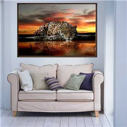 

DIY 5D Diamond Painting Animal Water tiger Cross Stitch Mosaic diamond embroidery Needlework Patterns Rhinestone Home decor