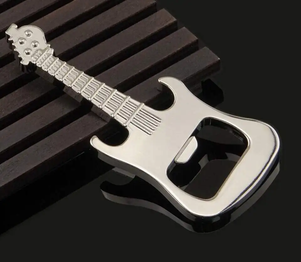 New Bar Pub Drink Accessories Metal Guitar Beer Bottle Cola Cap Opener