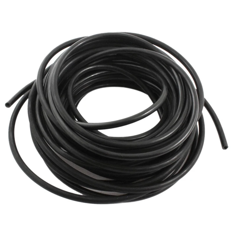 

1 roll Pipe Pu Fuel Injection Oil Gasoline Engine Diameter 4X6Mm Black 5M
