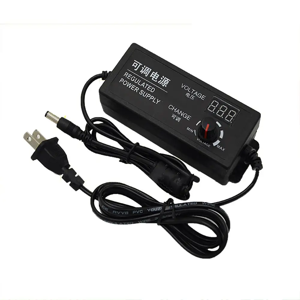 

Adeeing 9-24v3A Adjustable Voltage Power Supply with Display Multifunctional Regulator Adapter
