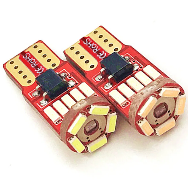 10 шт. Автомобильные светодиодные лампы canbus T10 без ошибок OBC 194 168 W5W 15smd|10pcs t10 led|car