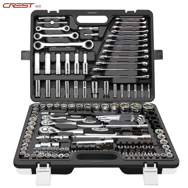 

150pcs Tool Set Hand Tools for Car Tire hub Repair Ratchet Spanner Wrench Socket Set Professional Car Repair Tool Kits
