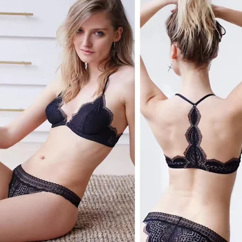 

new Beautiful lace Bra Set Sexy Front Closure lace Bras Charming Lace Racer Back Racerback yw182