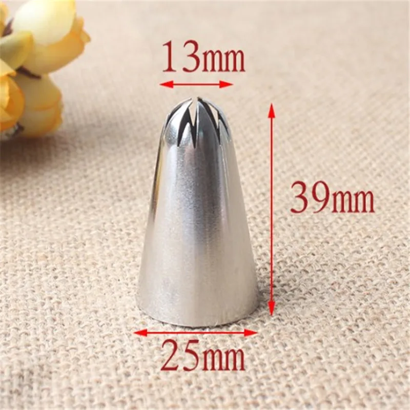 2F Stainless Steel Piping Icing Nozzle for Cream,Pastry Accessories Cake Cream Decoration Pastry Baking Tools for Cake Fondant