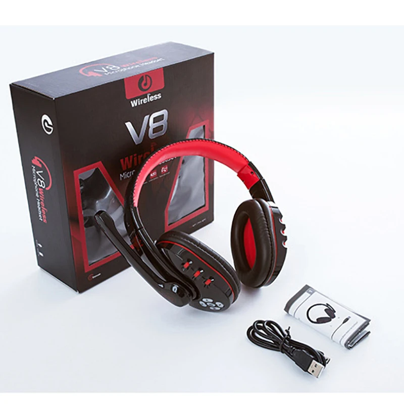 Наушники bluetooth 4 1 беспроводные HIFI V8 наушники casque gamer гарнитура Водонепроницаемая
