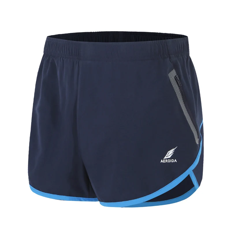 

Men Sports Running Shorts Training Soccer Tennis Workout GYM breathable Quick Dry Outdoor Jogging Elastic Shorts With Zip pocket