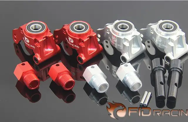 Best Offers FID CNC alloy hydraulic brake version rear axle housings wheel hub carrier include extenders for LOSI DBXL 1/5 rc car gas