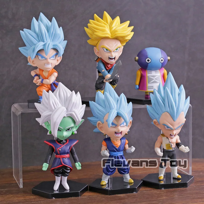 Jual Dragon Ball Super Super Saiyan Dewa Super Saiyan Son Goku Vegeta Vegetto Batang Zamasu Zen O PVC Angka Mainan 6 pcs set