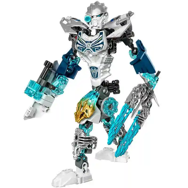 

XSZ 611-4 Bio Bevle BionicleMask Warrior of Light Bionicle Building Block Compatible with Legoings Kopaka Ice 71311 Toys