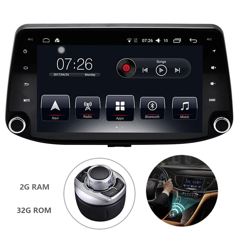 Android 7 1 автомобильный DVD мультимедийный плеер для Hyundai I30 2017-2018 Встроенный GPS