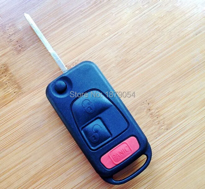Benz Flip Remote Key Shell 2 1  Buttons HU64(7).jpg