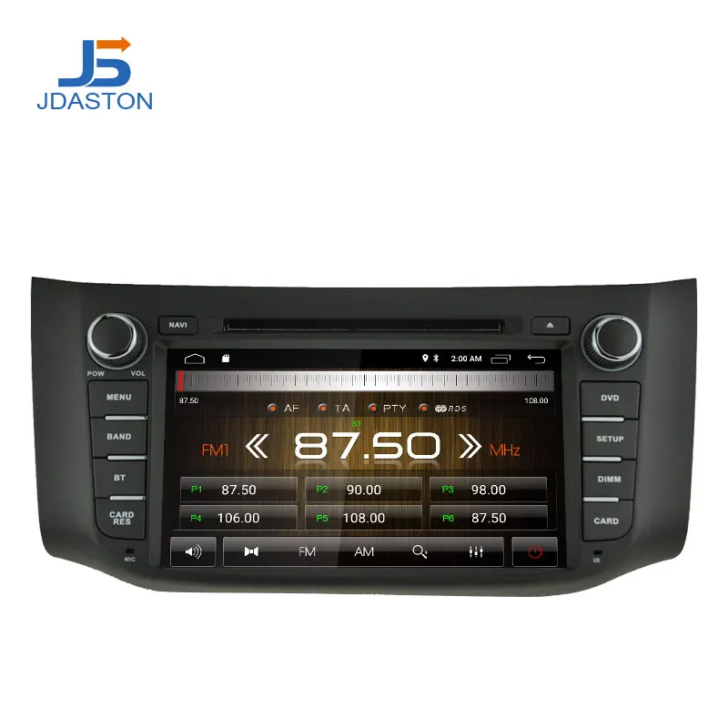Excellent JDASTON Android 9.1 Car DVD Player For Nissan Sylphy Sentra 2012-2016 Pulsar Multimedia GPS Navigation 2 Din Car Radio Stereo 3