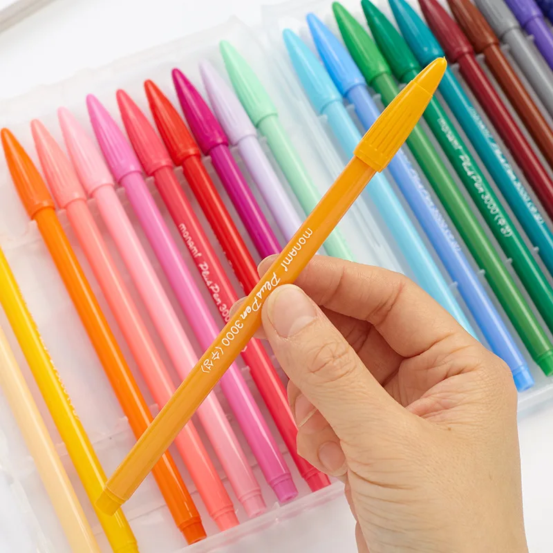Monami цветной фетровый наконечник набор ручек для личного органайзера эскиз 0,3 мм многоцветная подводка на водной основе пигментные акварельные краски искусство 3000