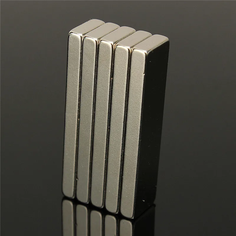 

5pcs 40mm x 10mm x 4mm N35 Block Magnets Rare Earth Neodymium Magnets Square Bar Fridge Permenent Magnets 40x10x4mm Hot Sale