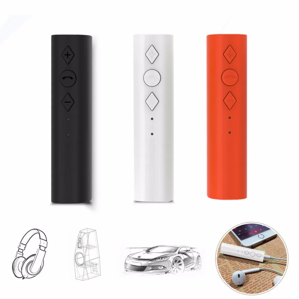 Универсальный 3.5 мм Jack Bluetooth 4.2 Car Kit Hands Free Music Receiver Аудио адаптер авто AUX комплект для Динамик наушников стерео