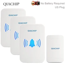 Self Powered Wireless Doorbell NO Battery US Plug Home Door Bell Waterproof 150M Range 38 Chimes 1 Button 3 Receiver Self Powered Wireless Doorbell NO Battery US Plug Home Door Bell Waterproof 150M Range 38 Chimes 1 Button 3 Receiver