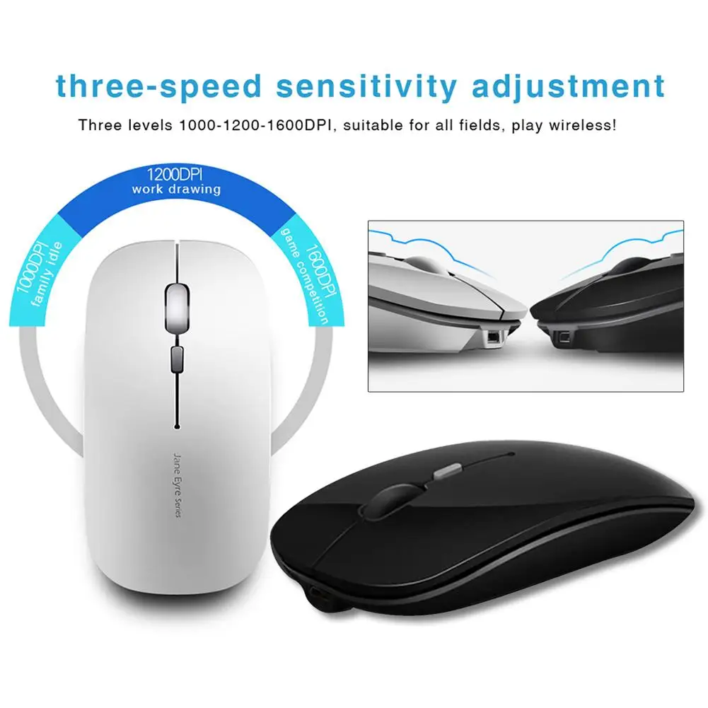 

M815 Rechargeable 2.4 G Wireless Bluetooth Dual Mode Mouse Office Mute Laptop Unlimited Gaming Ultrathin Mouse