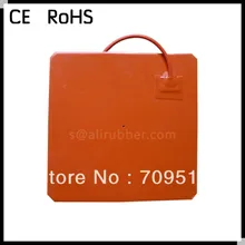 Силиконовый электрокалорифер 300*300 мм 12 V 270 W с термистором 100 K