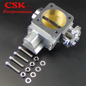 

High Performance Aluminum 70mm Throttle Body Fits For Mitsubishi EVO7 EVO8 EVO9 4G63 03-07 Black/Silver