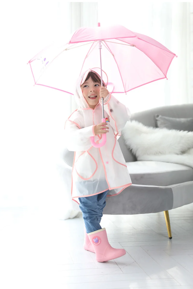 Transparent Waterproof Rain Children Raincoat Poncho Kids Windbreaker Bag for Boys Raincoats Capa De Chuva Rain Gear LZO59-1