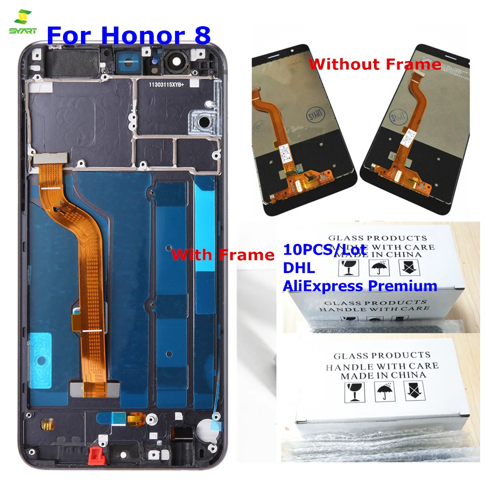 Honor8 с рамкой для huawei ЖК-дисплей сенсорный экран Honor 8 ЖК-дигитайзер FRD-L19 FRD-L09 Замена