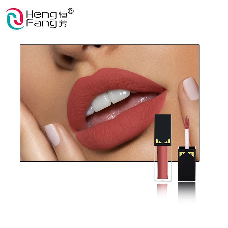 

hengfang 6color Waterproof batom Velvet Liquid Lipstick Sexy Red Lip Tint lip balm makeup Long Lasting Matte Nude Gloss Lipgloss