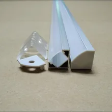 Горячая 80 м(40 шт) много, 2 м за штуку, светодиодный алюминиевый профиль экструзии с крышкой для Светодиодные полосы