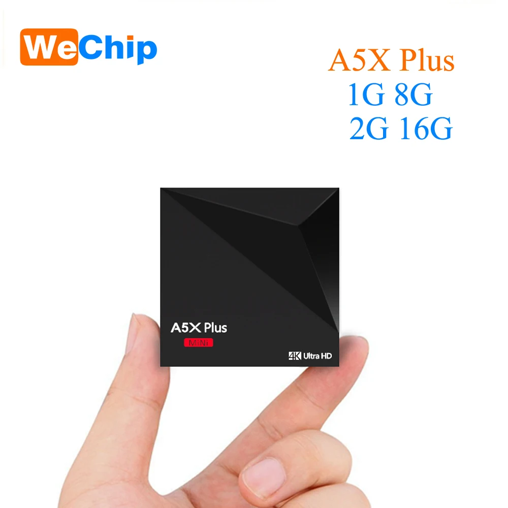ТВ приставка Wechip A5X Plus Android 9 0 2G 16G Rockchip RK3328 четырехъядерный 2 4G WIFI 100M LAN HD