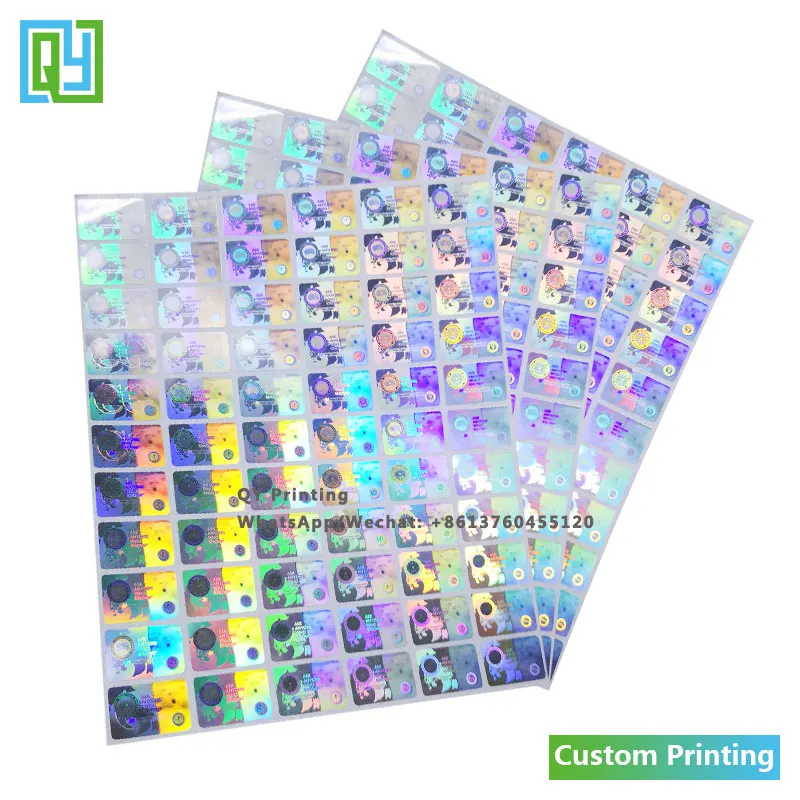 Рисунок 6 - голографические Серебристые наклейки