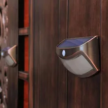 1 шт. водонепроницаемый Солнечный настенный светильник уличный светильник на фотоэлементах светодиодный супер яркий садовый свет датчик тела световые принадлежности