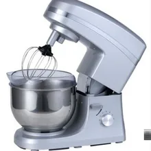 Многофункциональный миксер для еды, миксер для теста, машина для приготовления пищи 5л серебряного цвета