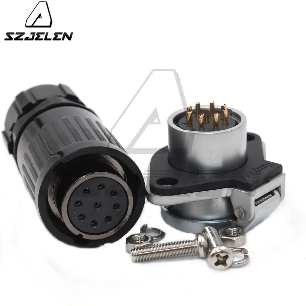 

HP20 series, 9 pin Waterproof and dustproof connectors, Automotive Connectors Outdoor power panel mounting connector