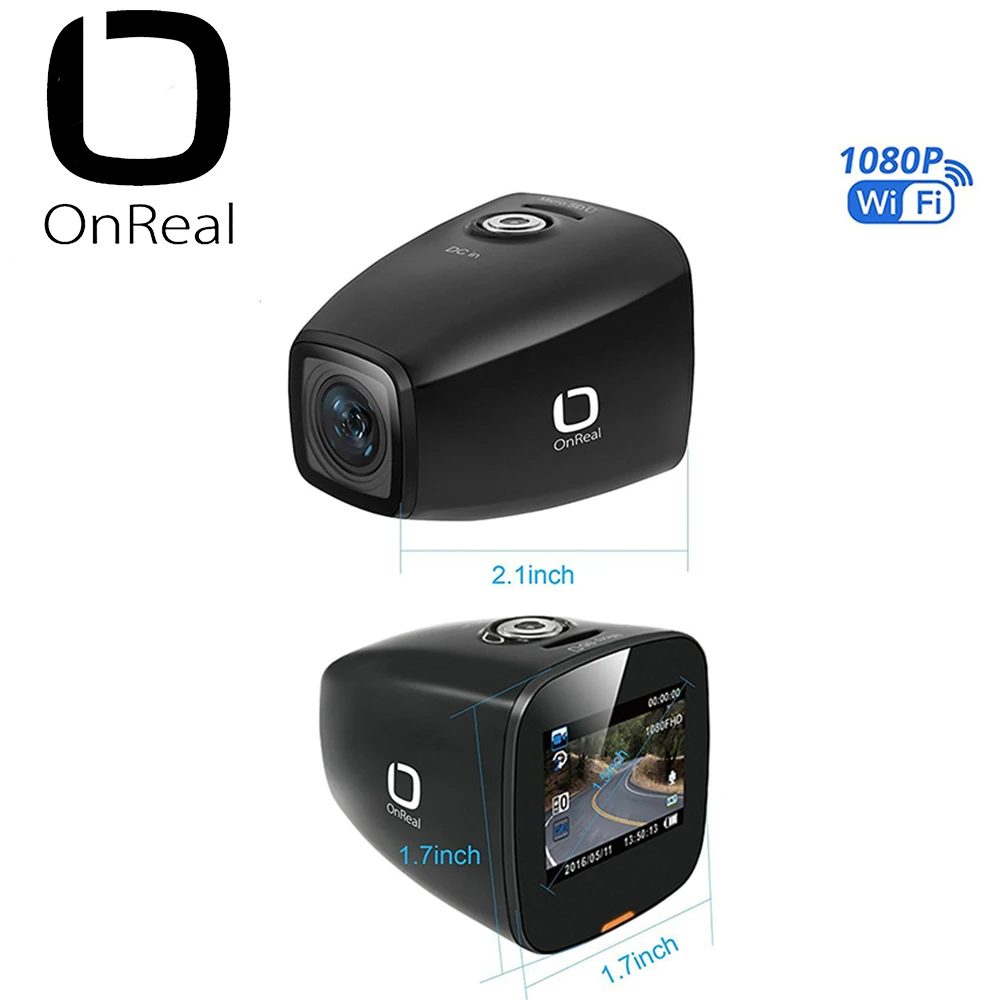  mini car DVR OnReal A3GPS car DVR dash camera Vehicle Camera Magnet bracket FHD1080P with GPS recor