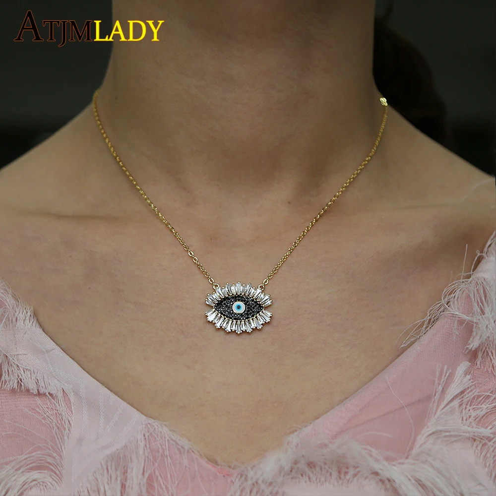 

2019 New Collares Kolye Choker Free Shipping Color Charm Necklace Wholesale For Women Turkish Evil Eye Minimal Hot Fashions