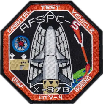 

X-37B AFSPC-5 OTV 4 ATLAS V BOEING USAF DOD SPACE PLANE Costume Embroidered iron on patch emblem MOTIF APPLIQUE