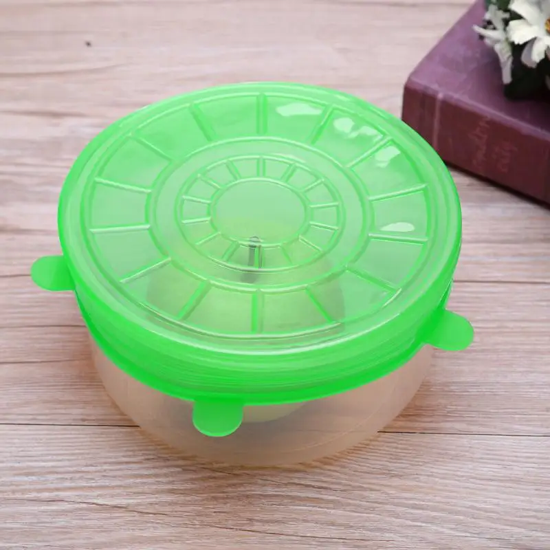 6pcs Universal Stretch Lids Silicone Food Wrap Bowl Pot Lid Food Fresh Keeping Wrap Covers Kitchen Cooking Accessories 6pcs Universal Stretch Lids Silicone Food Wrap Bowl Pot Lid Food Fresh Keeping Wrap Covers Kitchen Cooking Accessories