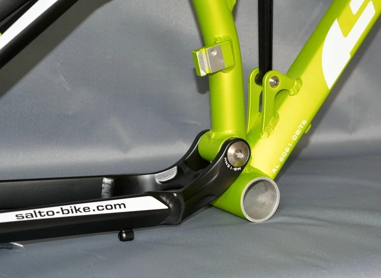 Top SALTO Full Suspension Frame Mountain Bicycle Shock Absorber Frame 26ER Aluminum Alloy Soft Tail Downhill Bicicleta Cadre Parts 3