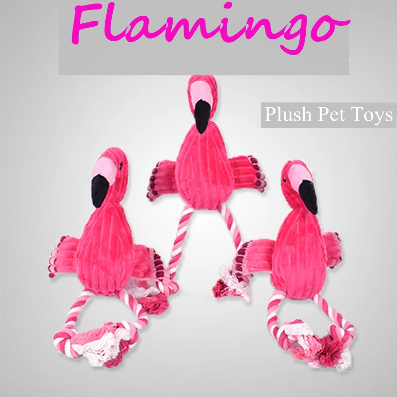 

Ins Style Flamingo Bird Plush Toys for Pet Dog Cat Squeak Chew Sound Toy for All Pets Cute Plush Toys Home Decoration