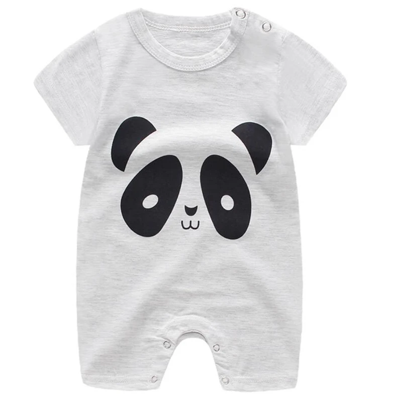 

Newborn baby rompers jumpsuit short sleeves summer style baby new born baby clothes toddler baby boy romper girl sleevewear 12M