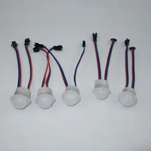 26 мм Диаметр WS2812B светодиодный модуль пикселей; 1 шт. WS2812B светодиодный, DC5V вход; матовая крышка